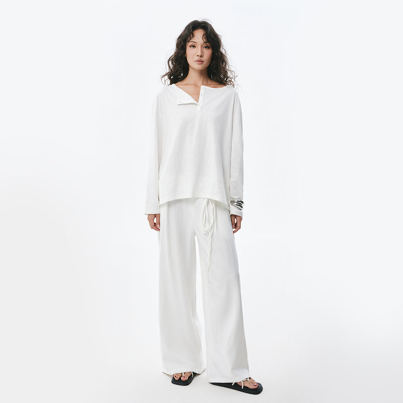 OWST DRAWSTRING PANTS WHITE