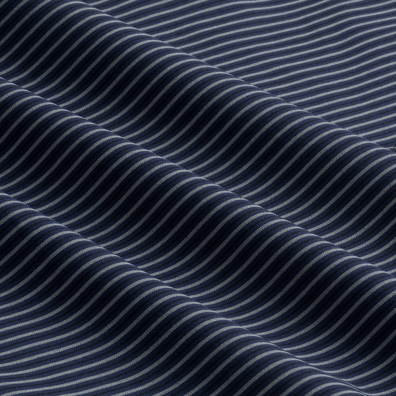 OWST LOGO TIE-FRONT STRIPE PANTS - DEEP BLUE