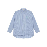 OWST LOGO MINI STRIPE SHIRT - BLUE