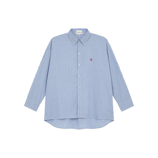 OWST LOGO MINI STRIPE SHIRT - BLUE