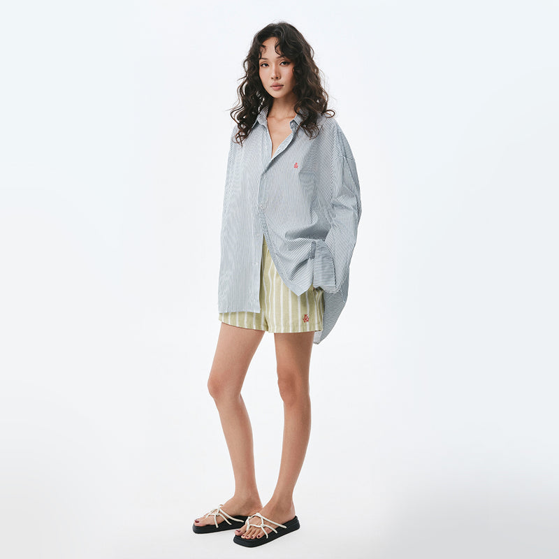 OWST LOGO STRIPE SHORTS - GREEN