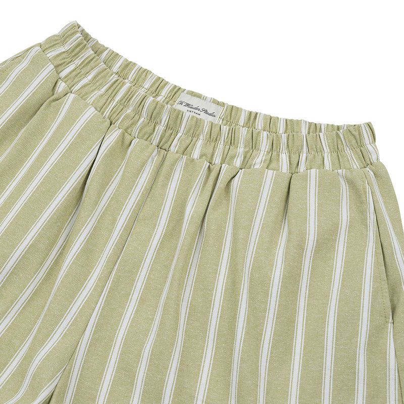 OWST LOGO STRIPE SHORTS - GREEN