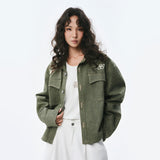 OWST LONGSLEEVES DENIM SHIRT -  OLIVE GREEN