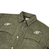 OWST LONGSLEEVES DENIM SHIRT -  OLIVE GREEN