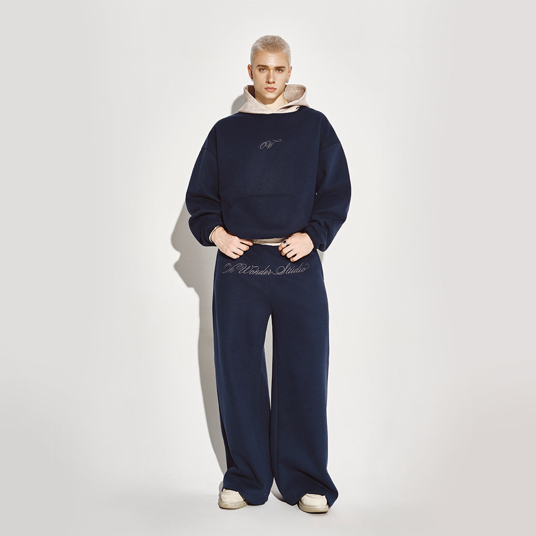 OWST SUBZERO TWO-TONED HOODIE - NAVY BLUE