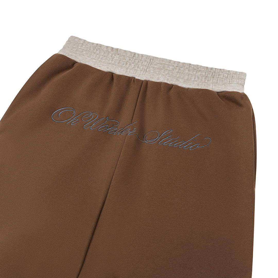 OWST SUBZERO TWO-TONED SWEATPANTS - BROWN