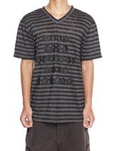 RD DARK STRIPED V-NECK TSHIRT
