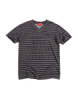 RD DARK STRIPED V-NECK TSHIRT