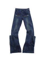 ELECTRO POCKET WAXED BLUE DENIM PANTS