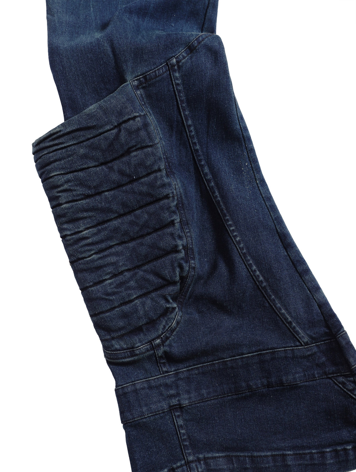 ELECTRO POCKET WAXED BLUE DENIM PANTS