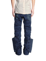ELECTRO POCKET WAXED BLUE DENIM PANTS