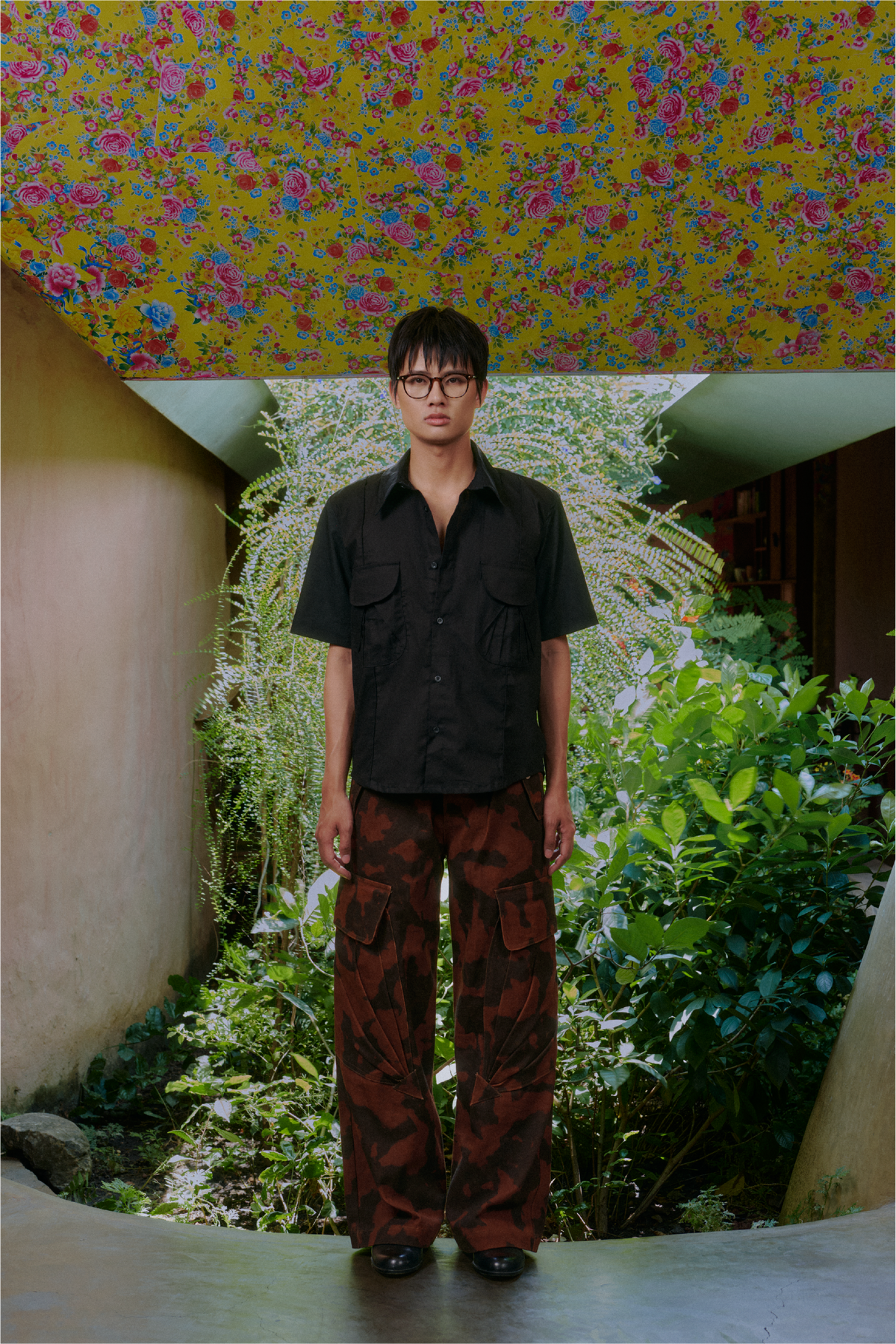 PLEATED POCKET SHIRT