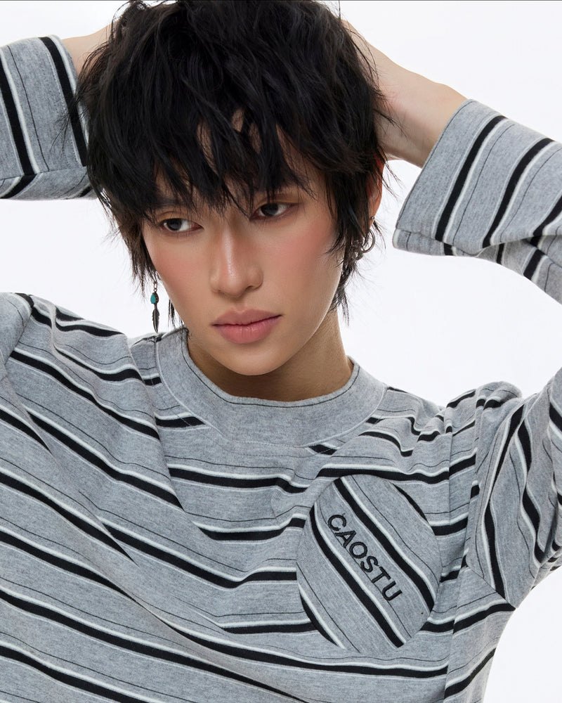GREY CIRCLE PATCH LONGSLEEVE 