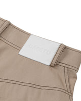 DIAGONAL SIDE CROPPED TROUSERS