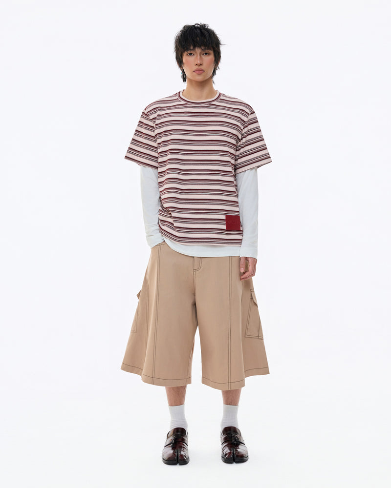 RED RED TAG STRIPE TEE