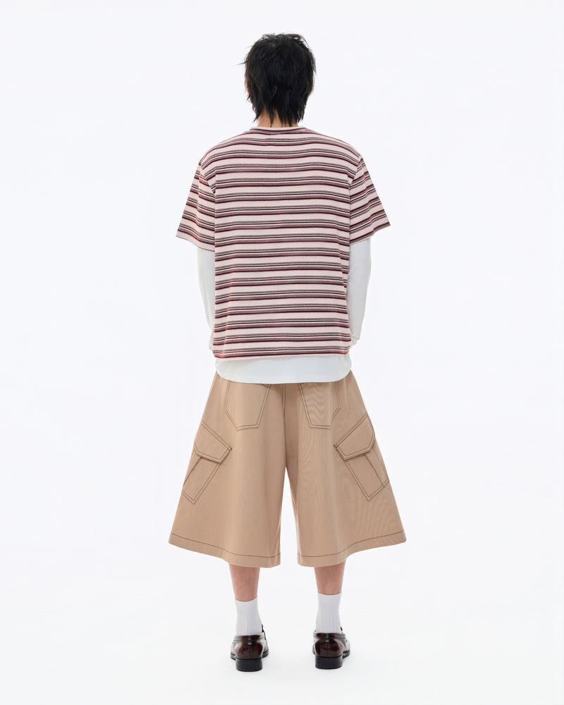 RED RED TAG STRIPE TEE