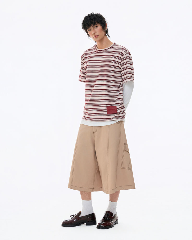 RED RED TAG STRIPE TEE