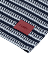 BLUE RED TAG STRIPE TEE