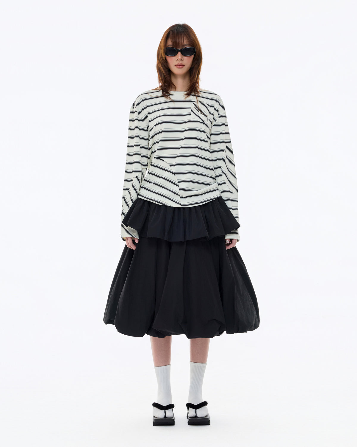 TIERED BUBBLE SKIRT
