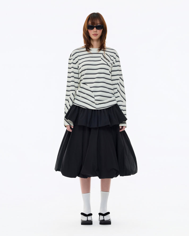 TIERED BUBBLE SKIRT