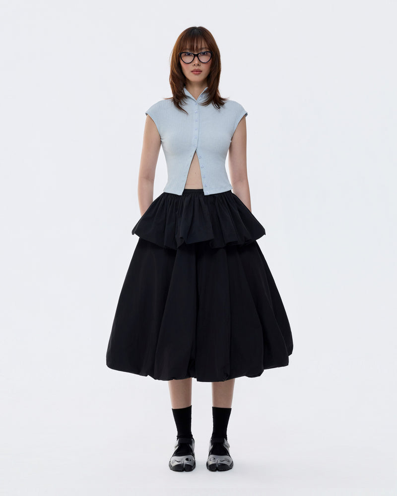 TIERED BUBBLE SKIRT