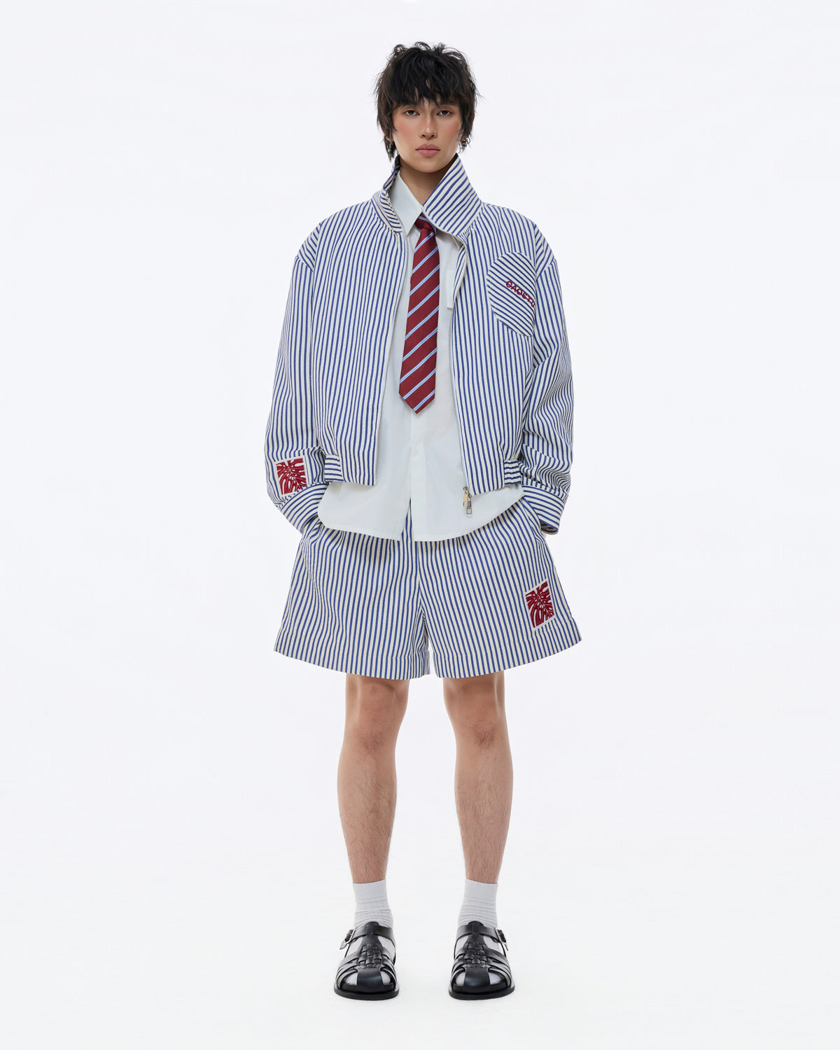 MONSTERA STRIPE SHORT