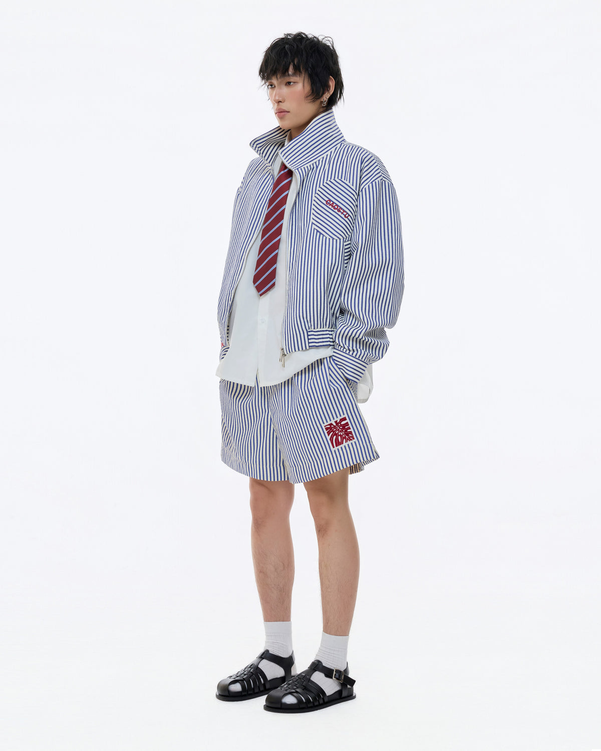 MONSTERA STRIPE SHORT