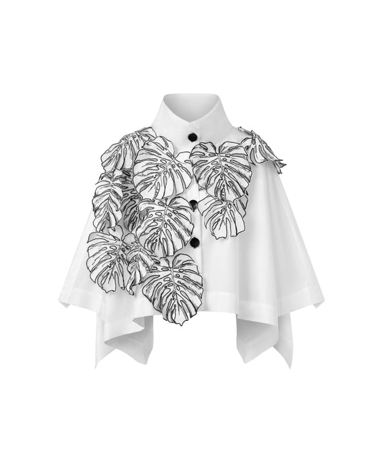 MONSTERA GARDEN CAPE SHIRT