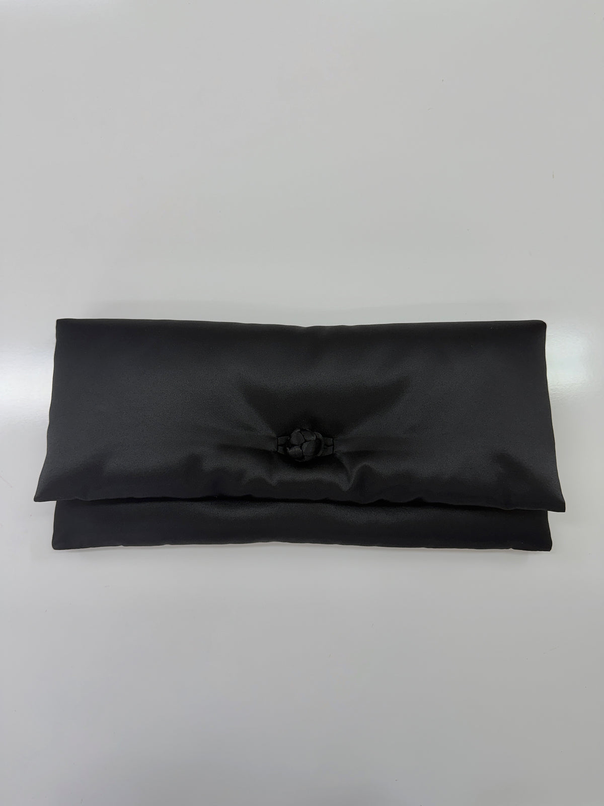 S26 BLACK TAFFETA CLUTCH