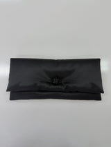 S26 BLACK TAFFETA CLUTCH