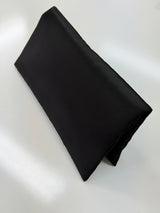 S26 BLACK TAFFETA CLUTCH