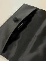 S26 BLACK TAFFETA CLUTCH