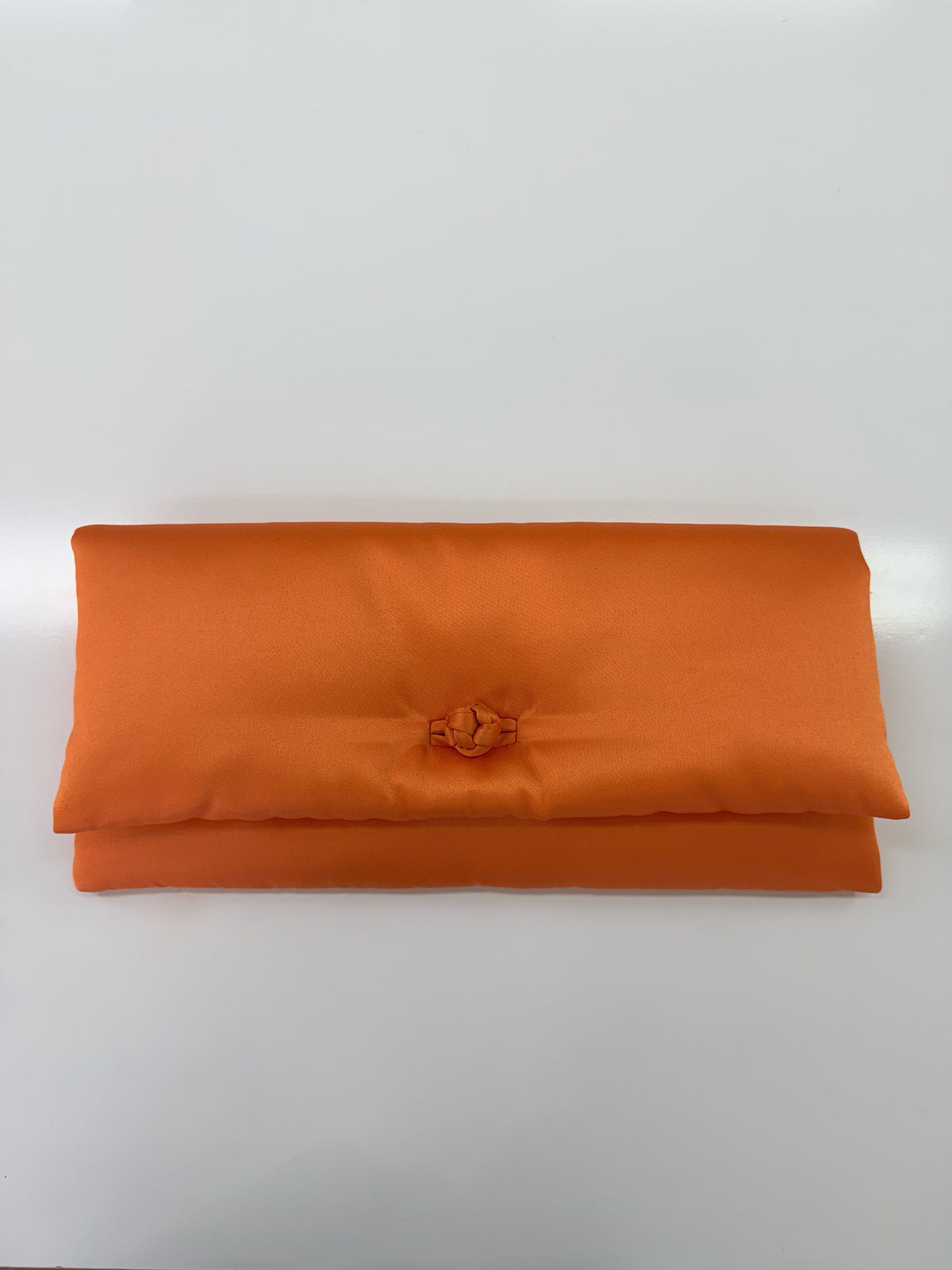 S26 BROWN TAFFETA CLUTCH