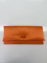 S26 BROWN TAFFETA CLUTCH