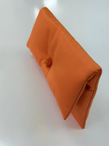 S26 BROWN TAFFETA CLUTCH
