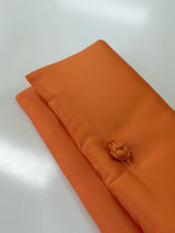 S26 BROWN TAFFETA CLUTCH