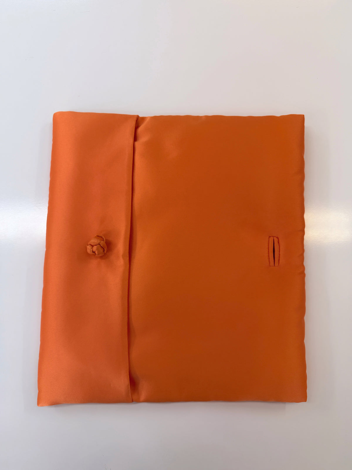 S26 BROWN TAFFETA CLUTCH