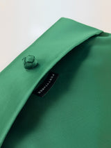 S26 GREEN TAFFETA CLUTCH  
