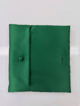 S26 GREEN TAFFETA CLUTCH  