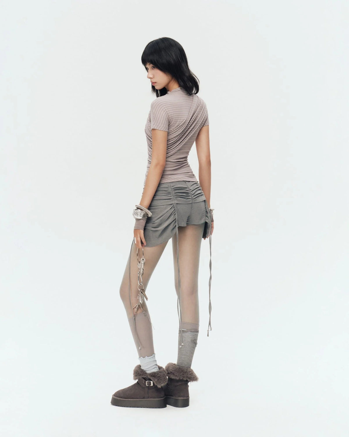 MONTY TOP (GREY STRIPES)
