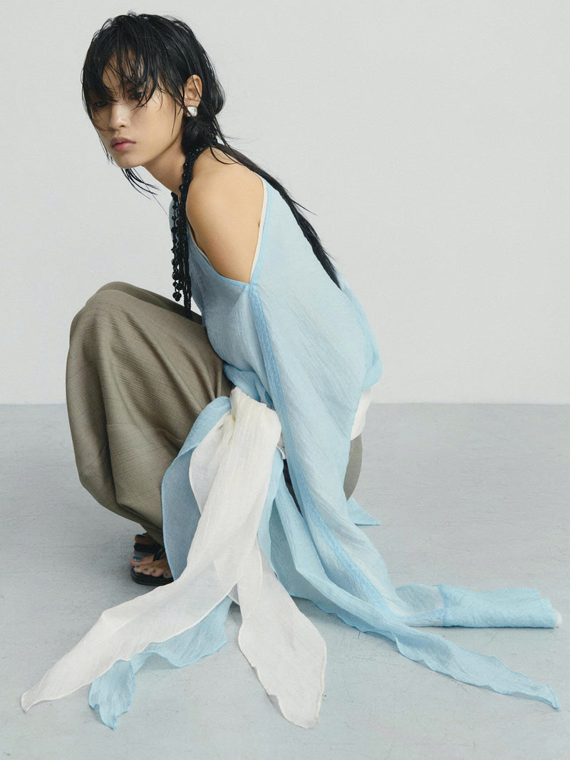 BLUE "MOT COT" TOP