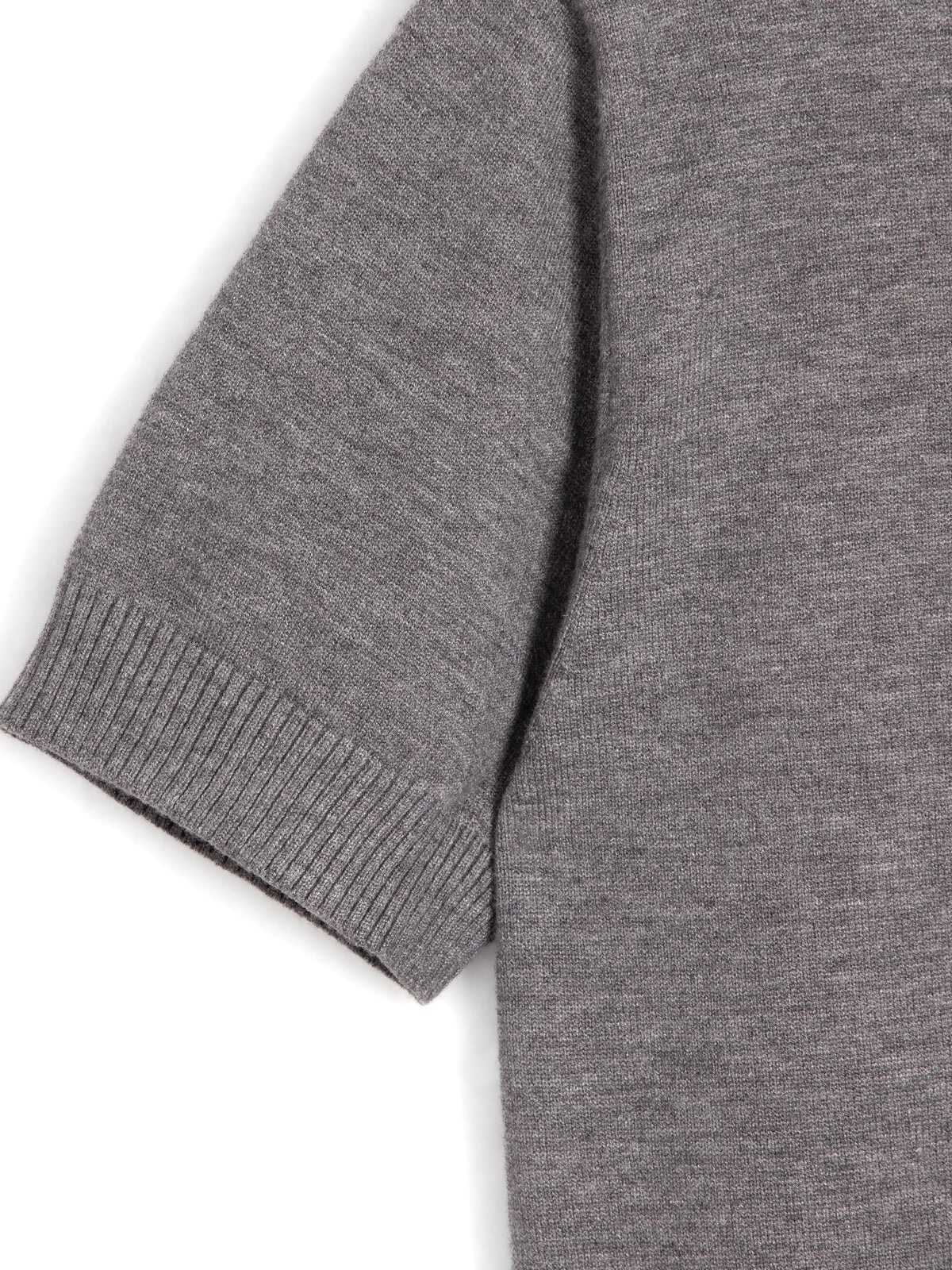 KNIT POLO SHIRT - GREY