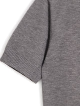 KNIT POLO SHIRT - GREY