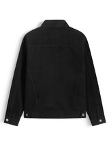 REGULAR FIT DENIM JACKET - WASHED BLACK