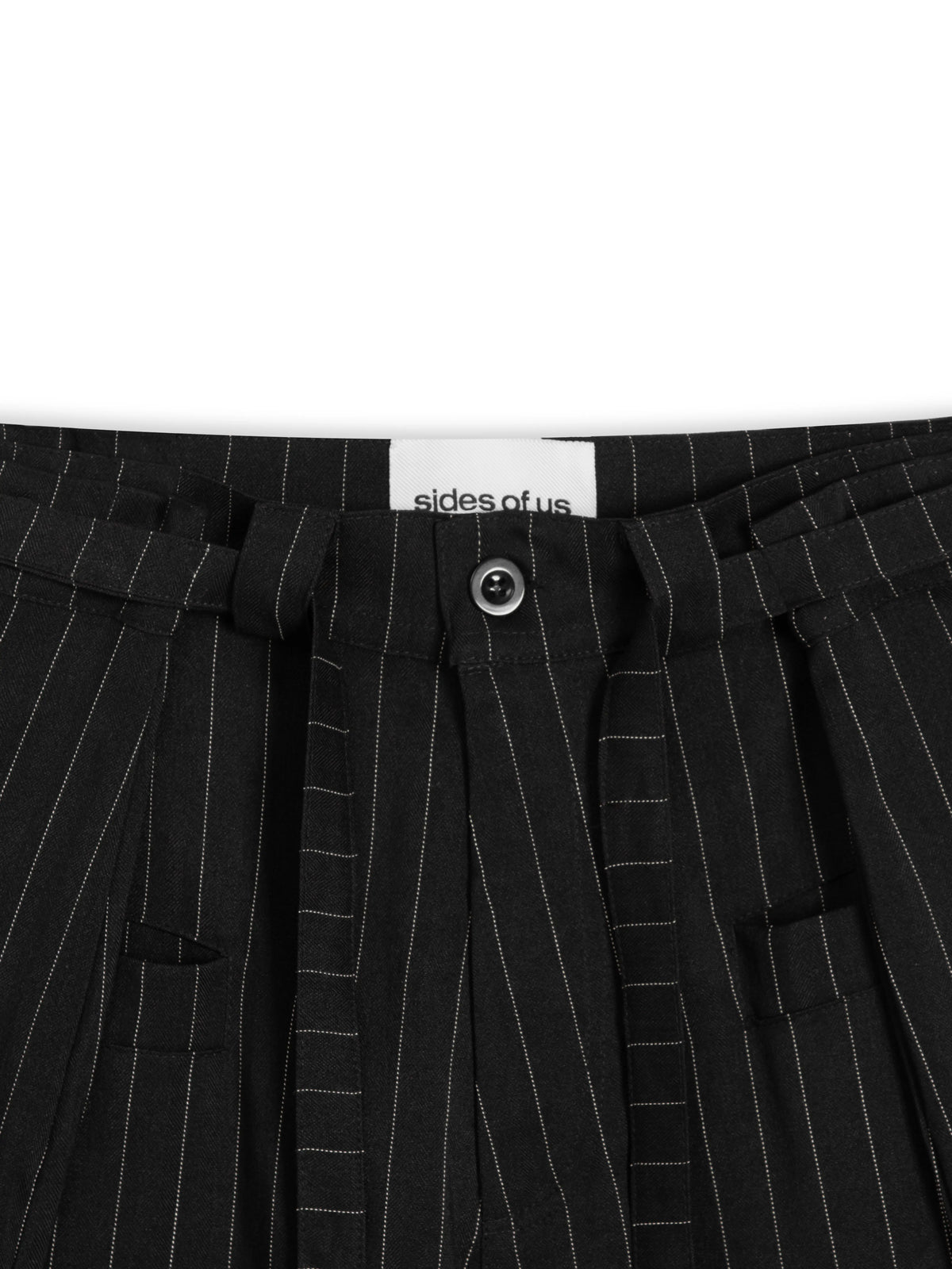 STRIPE PANTS - BLACK