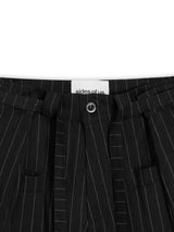STRIPE PANTS - BLACK