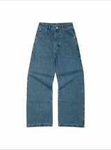 LOOSE FIT VINTAGE DENIM PANTS - FADED INDIGO