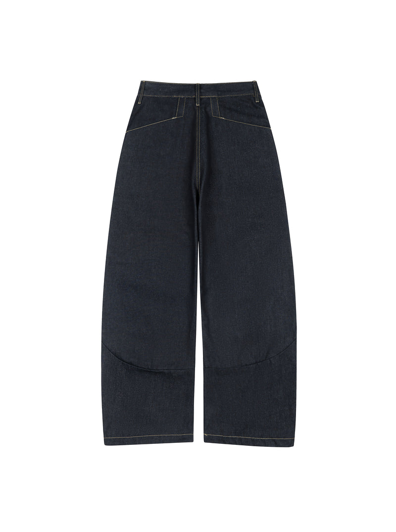 LOOSE FIT RAW DENIM PANTS