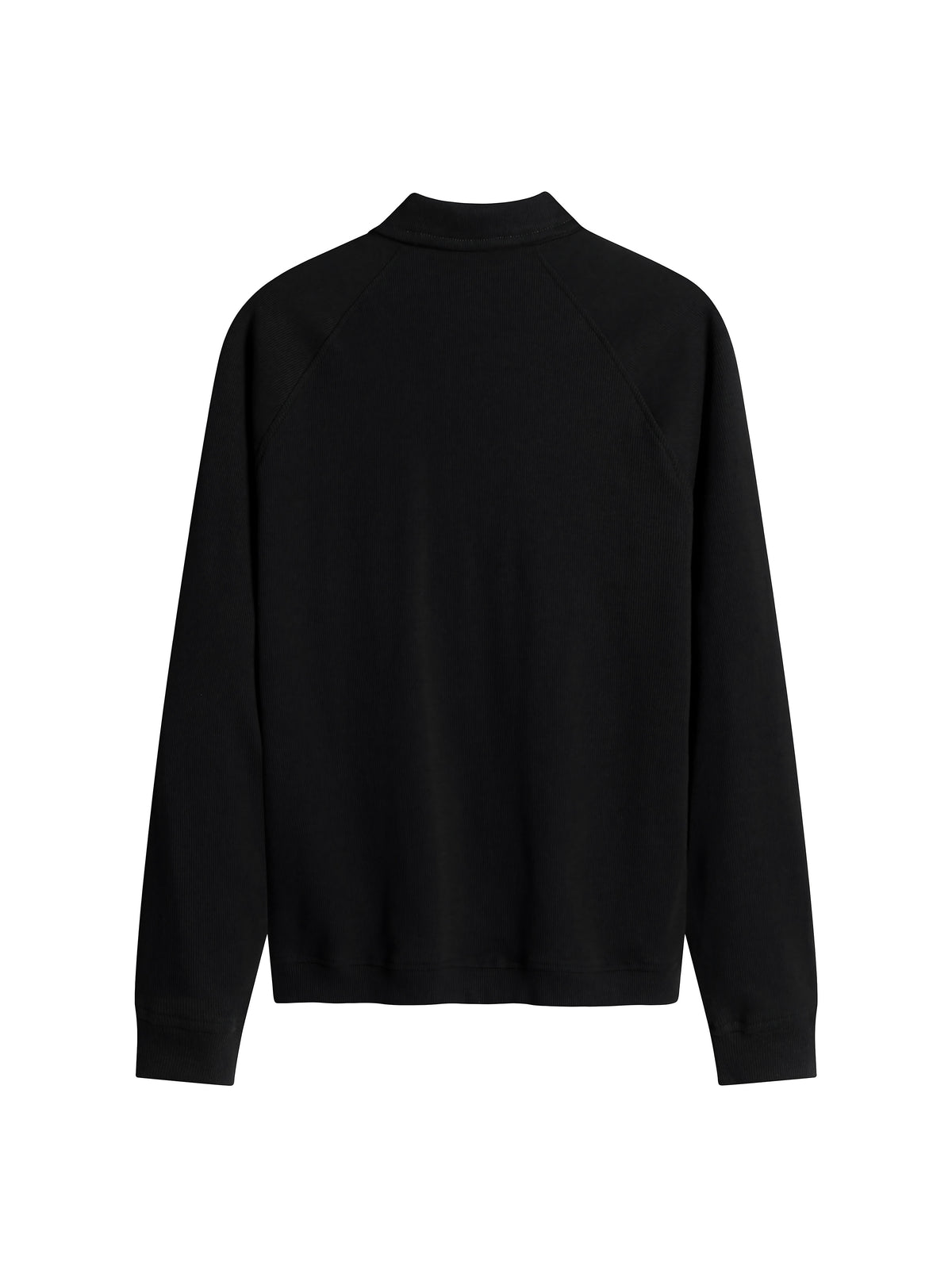 LONG SLEEVE POLO SHIRT - BLACK