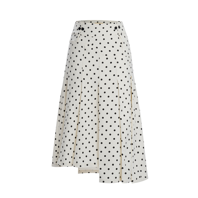 CREAM POLKA DOT RIBAMBELLE SKIRT